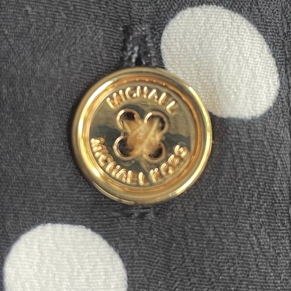 MICHAEL Michael Kors Polka Dot Button Down Blouse Sz XS - Picture 7 of 9